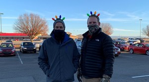 Dean and Wyatt lighting the way!