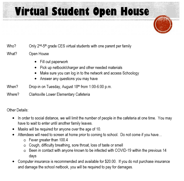 Virtual Student Open House